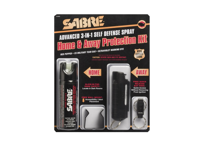 Sabre 3-In-1 Home & Away Defense Spray Kit
