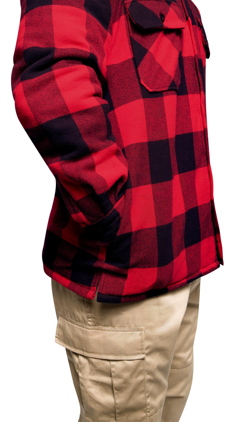 Rothco Buffalo Plaid Quilted Lined Jacket - Red