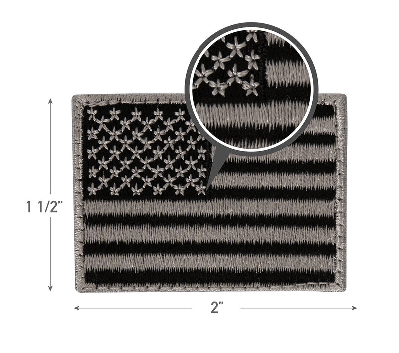 Rothco Iron on / Sew on Embroidered US Flag Patch