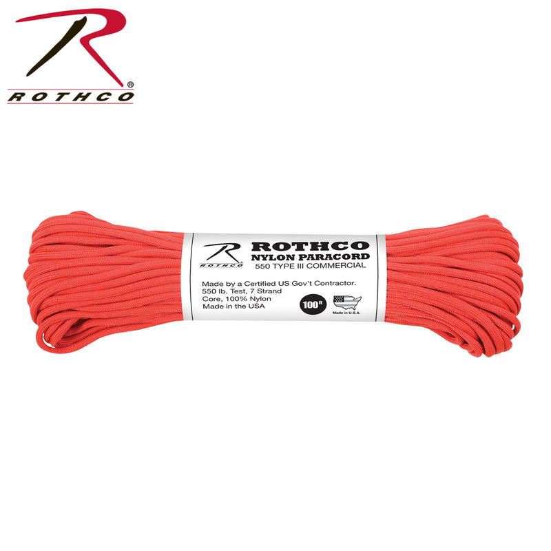 Rothco Nylon Paracord Type III 550 LB