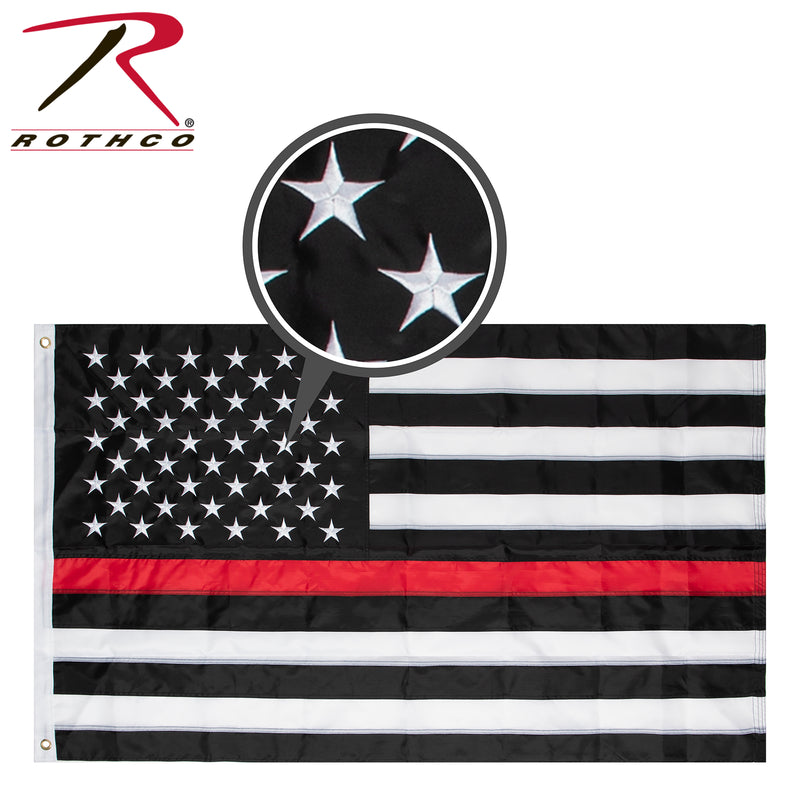 Rothco Deluxe Thin Red Line Flag / 3&