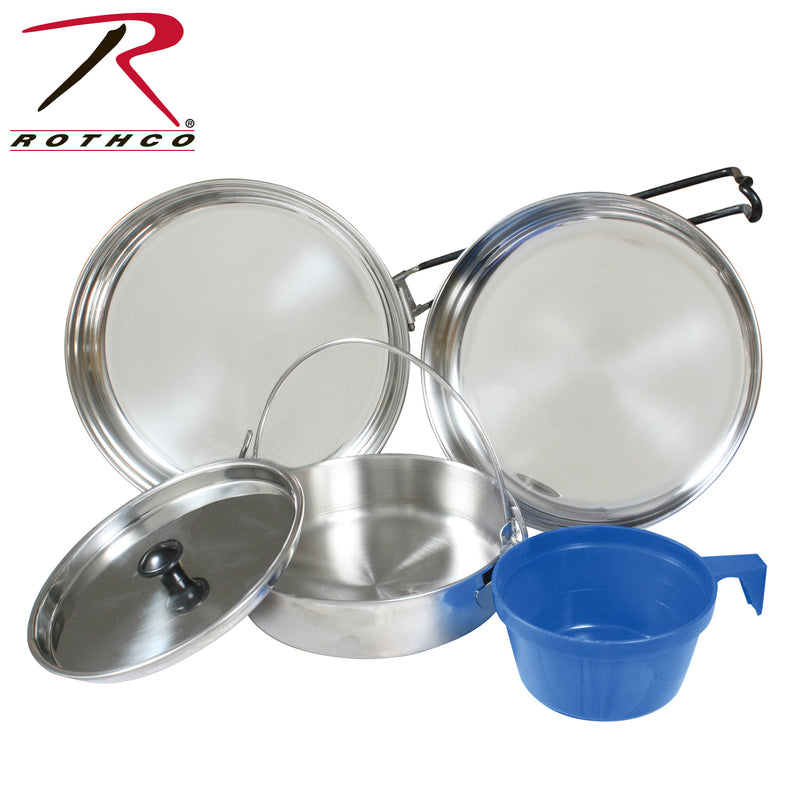 Rothco 5 Piece Stainless Steel Mess Kit