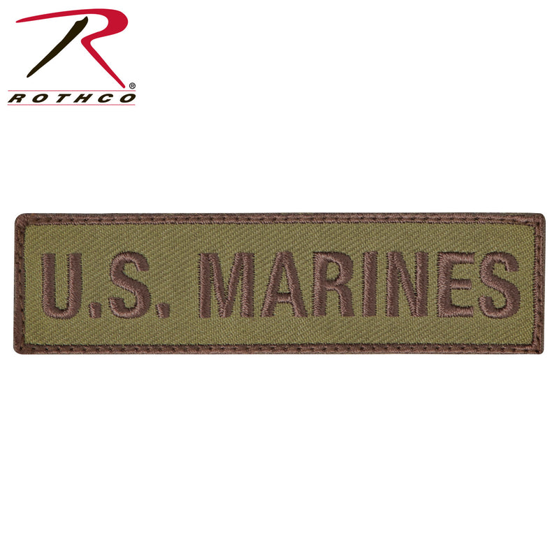 Rothco U.S. Marines Patch with Hook Back - Coyote Brown