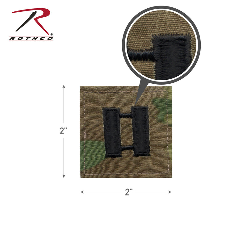 Rothco Official U.S. Made Embroidered Rank Insignia - Captain Insignia