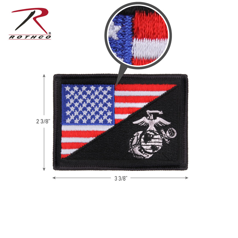 Rothco US Flag / USMC Eagle, Globe and Anchor Morale Patch