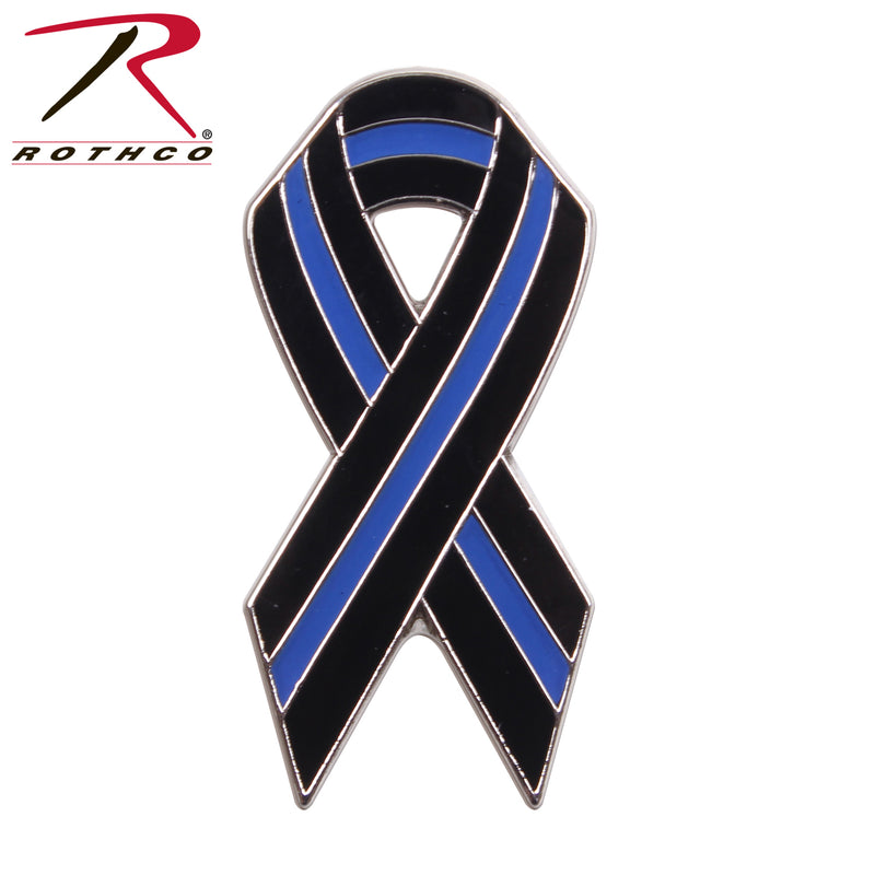 Rothco Thin Blue Line Ribbon Pin