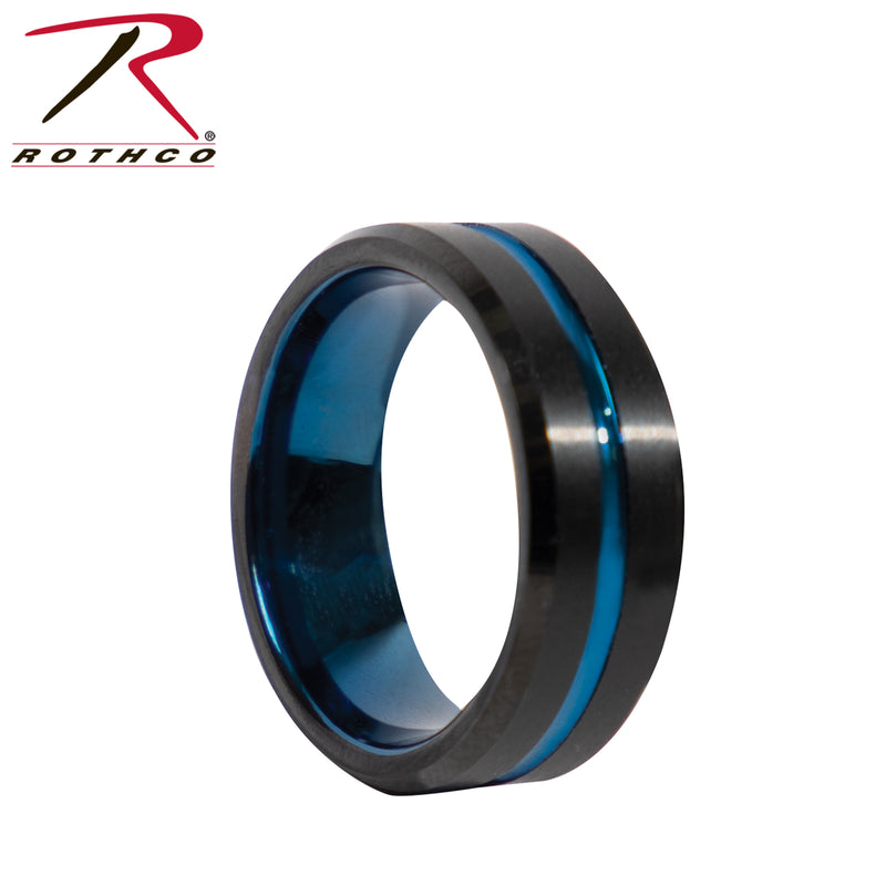 Rothco Tungsten Carbide Thin Blue Line Ring