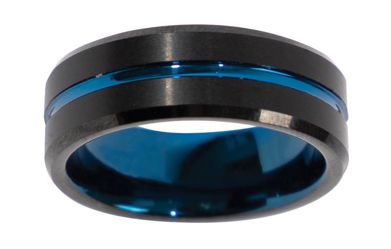 Rothco Tungsten Carbide Thin Blue Line Ring