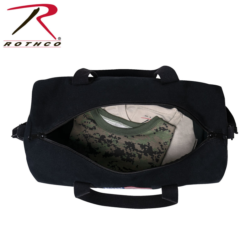 Rothco U.S. Flag Canvas Shoulder Duffle Bag