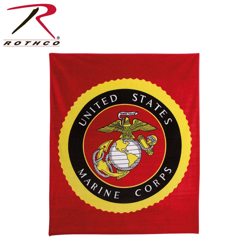 Rothco US Navy Military Insignia Fleece Blanket