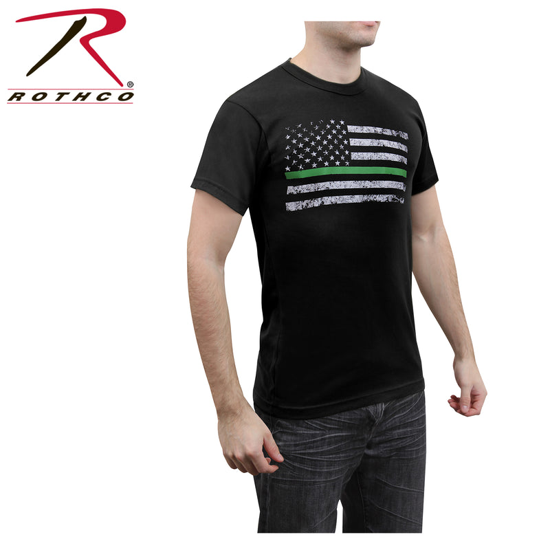 Rothco Thin Green Line Distressed Flag T-Shirt