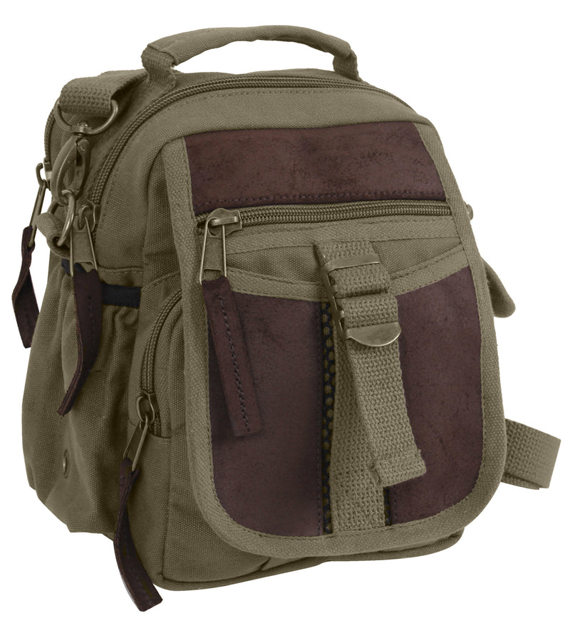 Rothco Canvas & Leather Travel Shoulder Bag