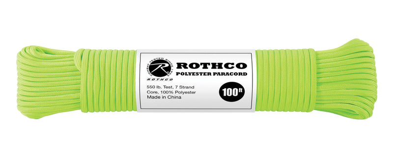 Rothco 550lb Type III Polyester Paracord – HiVis365 by Northeast Sign