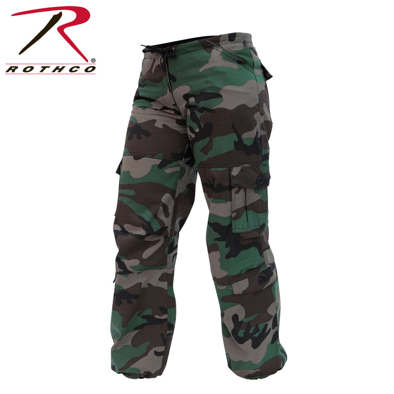 Rothco Womens Unwashed Camo Paratrooper Fatigue Pants