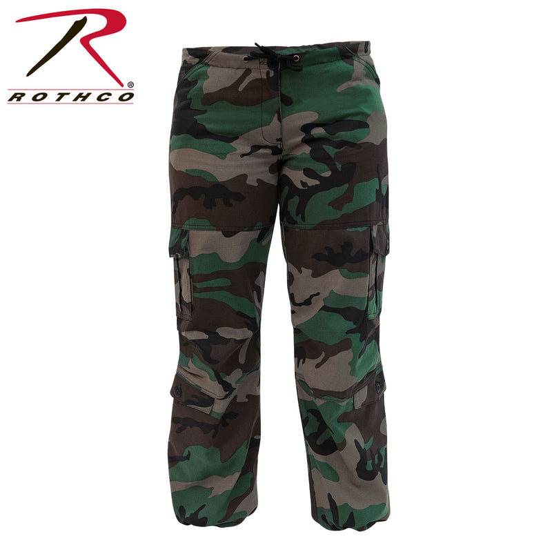 Rothco Womens Unwashed Camo Paratrooper Fatigue Pants