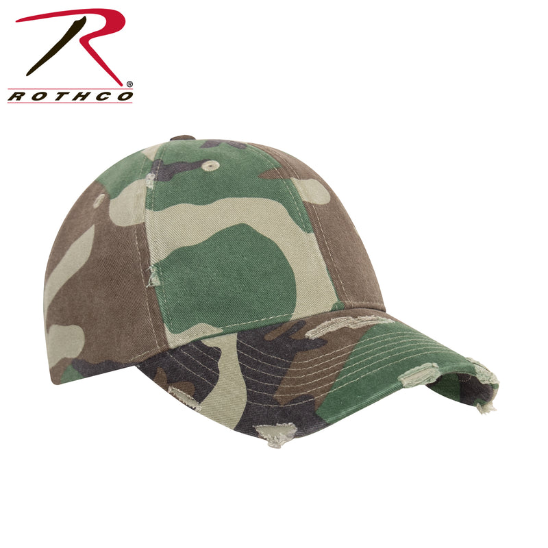 Rothco Distressed Camo Low Pro Cap