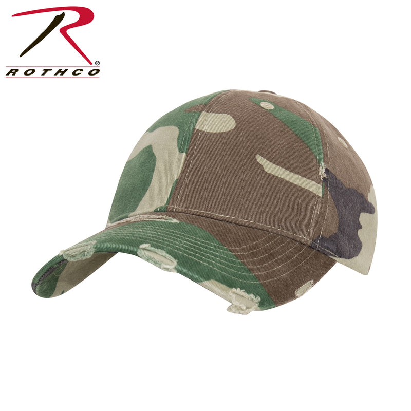Rothco Distressed Camo Low Pro Cap