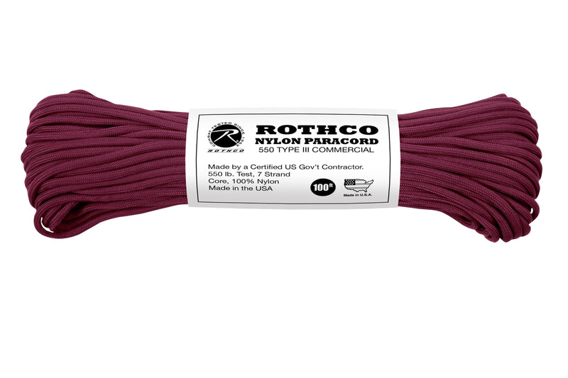 Rothco Nylon Paracord Type III 550 LB
