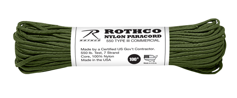 Rothco Nylon Paracord Type III 550 LB