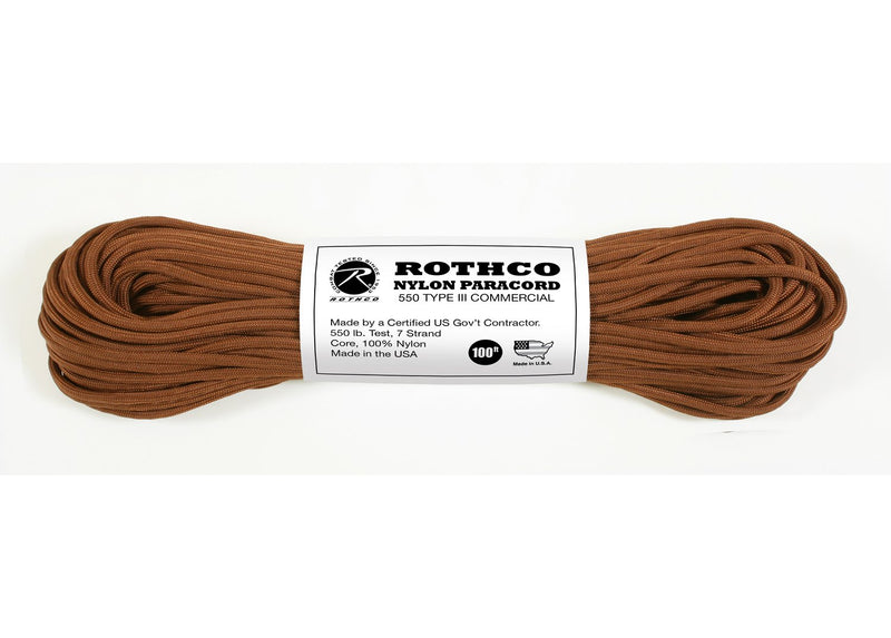 Rothco Nylon Paracord Type III 550 LB