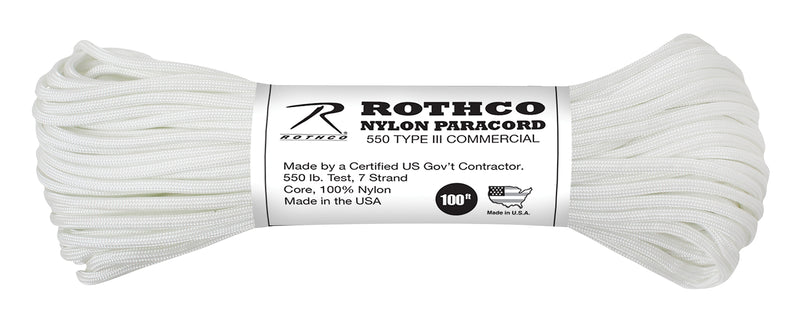 Rothco Nylon Paracord Type III 550 LB