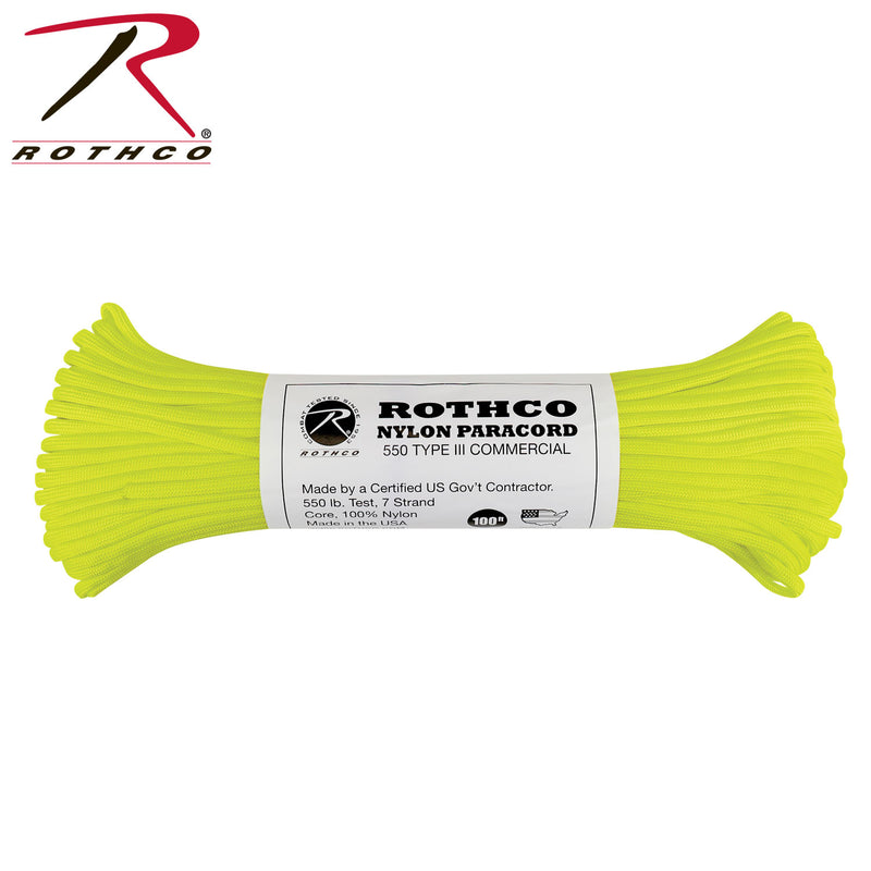 Rothco Nylon Paracord Type III 550 LB