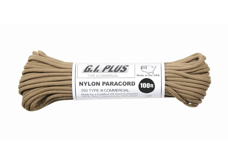 Rothco Nylon Paracord Type III 550 LB