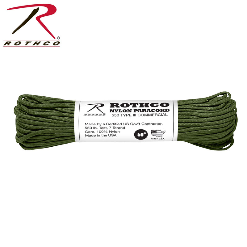 Rothco Nylon Paracord Type III 550 LB