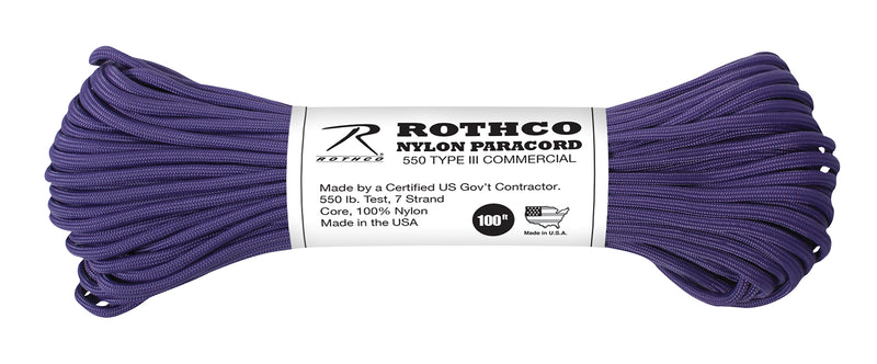 Rothco Nylon Paracord Type III 550 LB