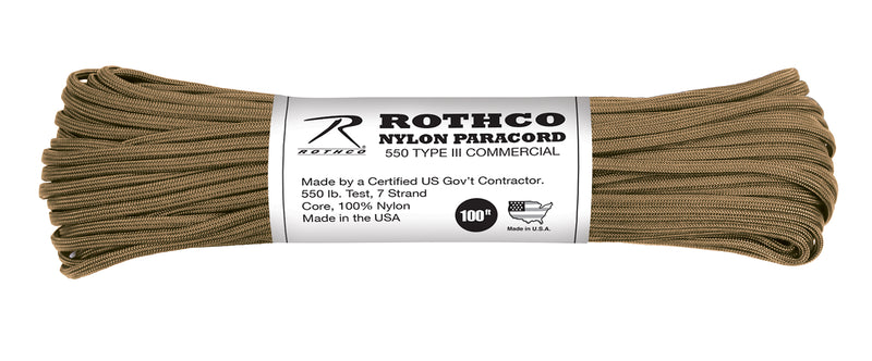 Rothco Nylon Paracord Type III 550 LB