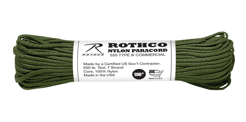 Rothco Nylon Paracord Type III 550 LB