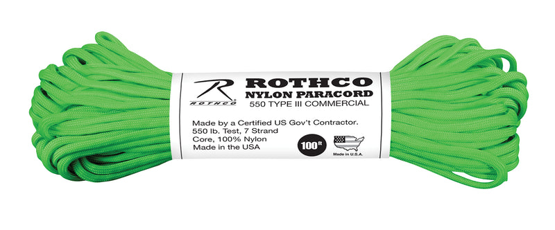 Rothco Nylon Paracord Type III 550 LB