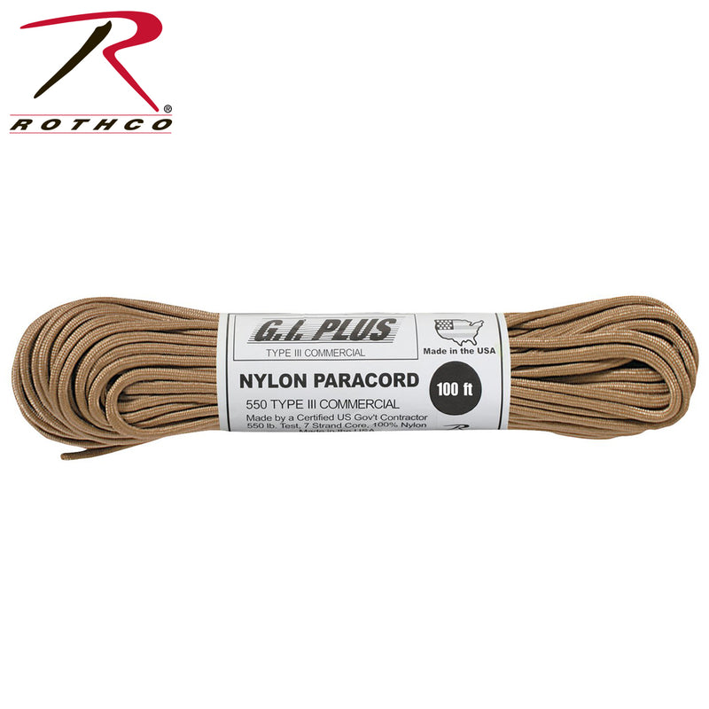 Rothco Nylon Paracord Type III 550 LB