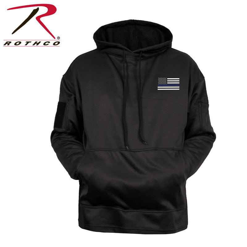Rothco Honor and Respect Thin Blue Line Concealed Carry Hoodie Black HiVis365 by Northeast Sign
