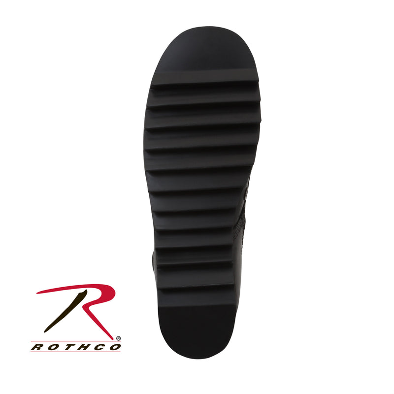 Rothco Black Ripple Sole Jungle Boots - 10 Inch