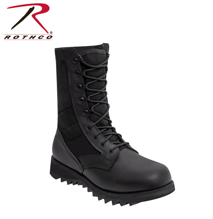 Rothco Black Ripple Sole Jungle Boots - 10 Inch – HiVis365 by