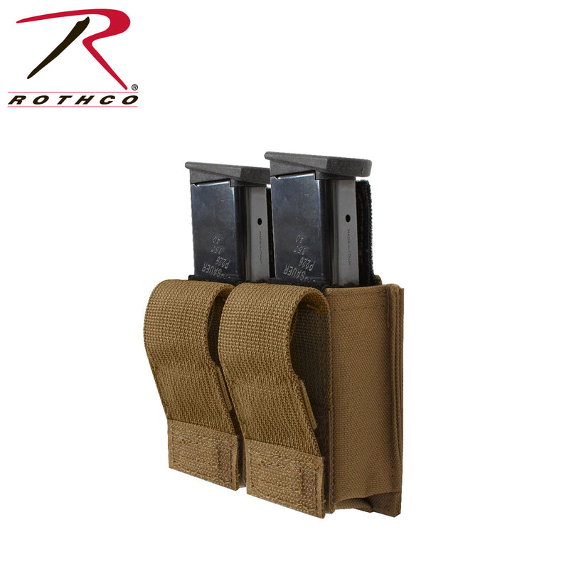Rothco MOLLE Double Pistol Mag Pouch With Insert