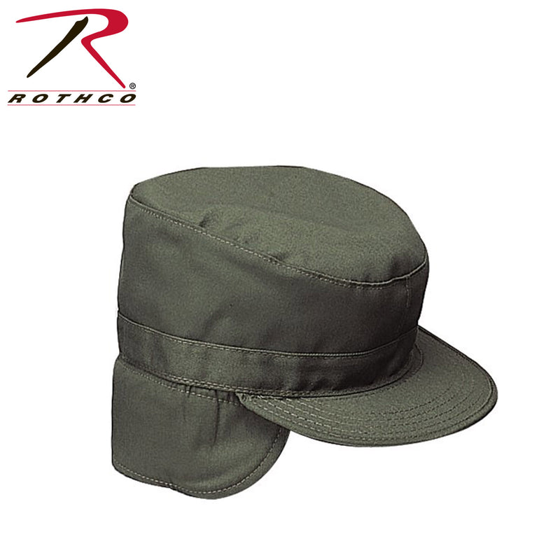 Rothco G.I. Type Combat Caps With Flaps - Olive Drab