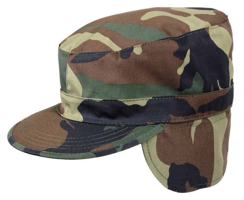 Rothco G.I. Type Combat Caps With Flaps - Olive Drab