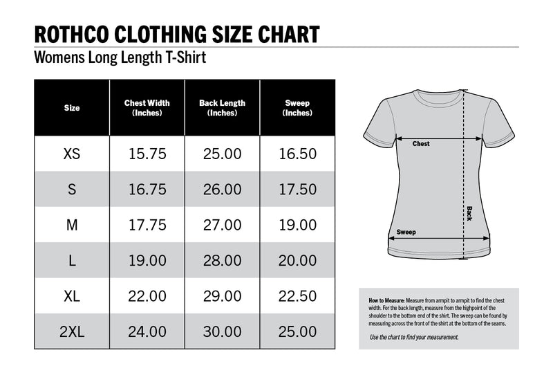 Rothco Womens Long Length Camo T-Shirt