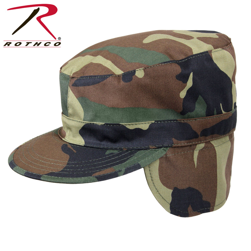 Rothco G.I. Type Combat Caps With Flaps - Olive Drab
