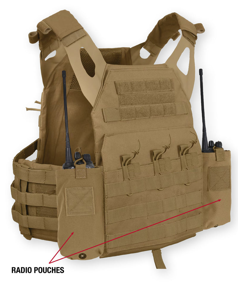 Rothco LACV (Lightweight Armor Carrier Vest) Side Radio Pouch Set