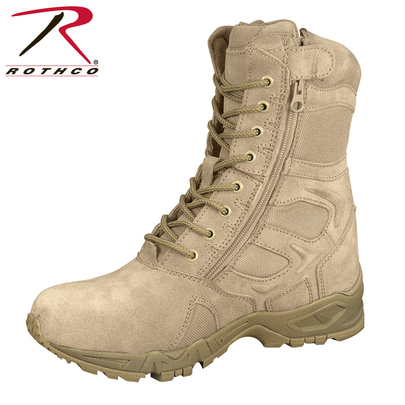 Rothco Forced Entry Deployment Boots With Side Zipper - 8 Inch