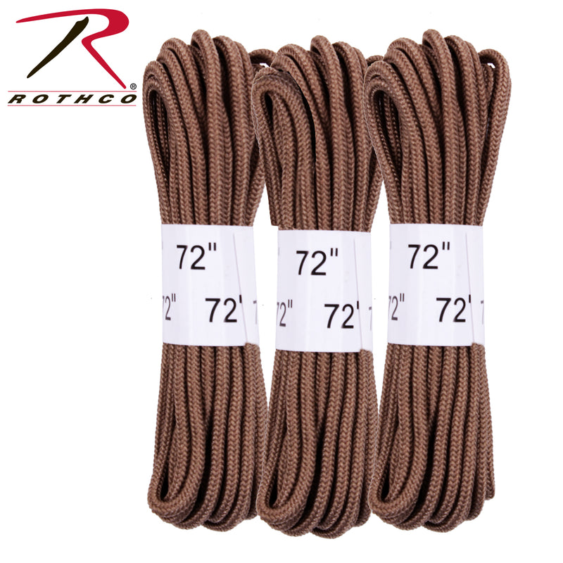 Rothco 72" Boot Laces - 3 Pack