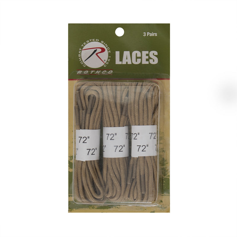 Rothco 72" Boot Laces - 3 Pack