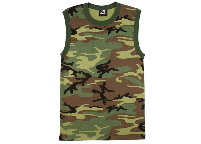 Rothco Woodland Camo Muscle Shirt