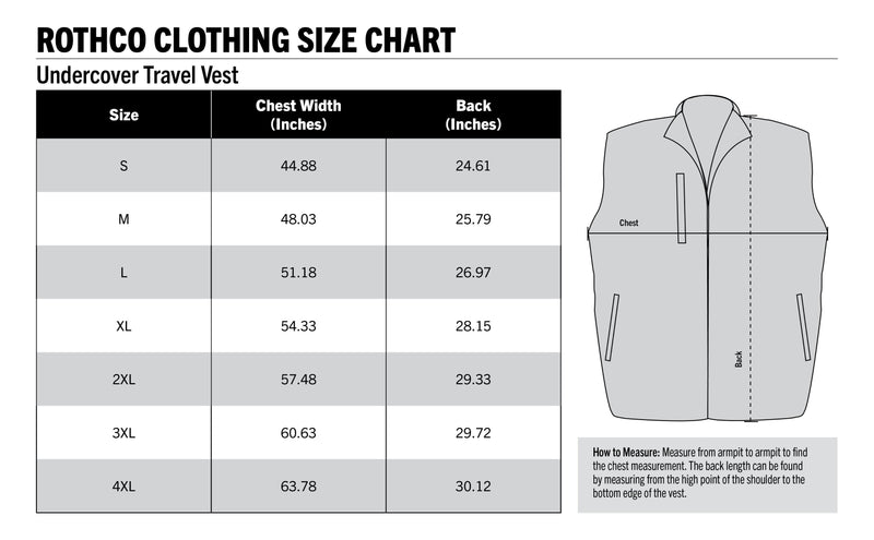 Rothco Undercover Travel Vest