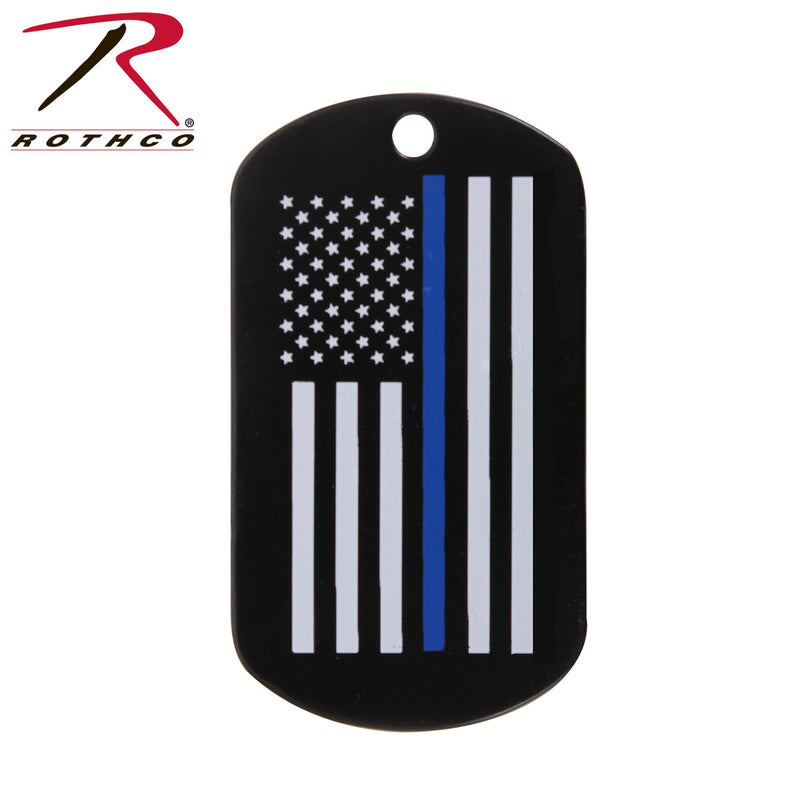 Rothco Thin Blue Line Dog Tag