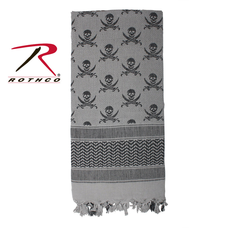 Rothco Skulls Shemagh Tactical Desert Keffiyeh Scarf