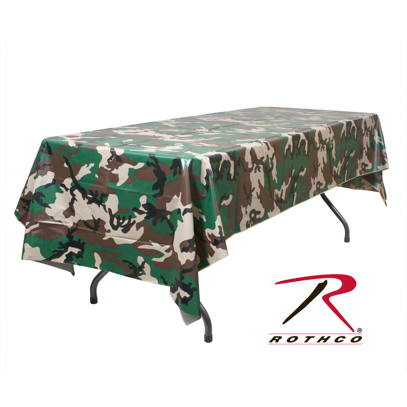 Rothco Woodland Camo Tablecloth